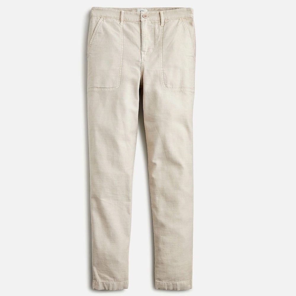 J. Crew Petite Garment-dyed Foundry pant